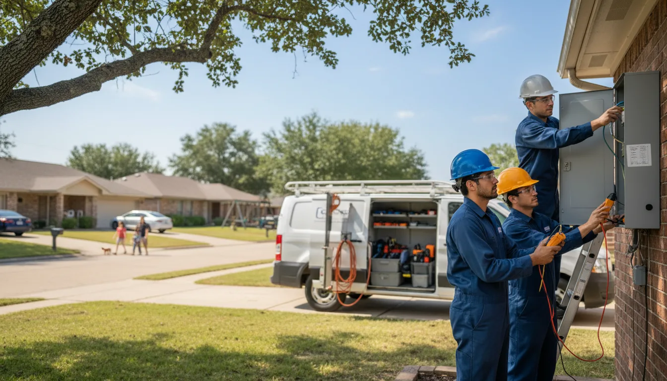 Certified electrician providing emergency electrical services in Frederic, WI